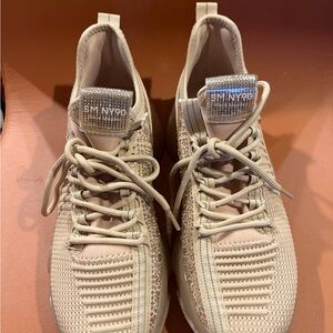 Maxima Beige Knit Sneakers